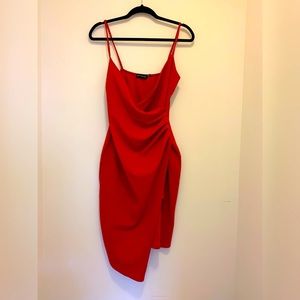 Red PrettyLittleThing dress